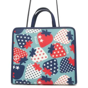 Gucci Children's Yuko Higuchi 2way Tote Bag Navy/Multicolor 630542 PVC Leather