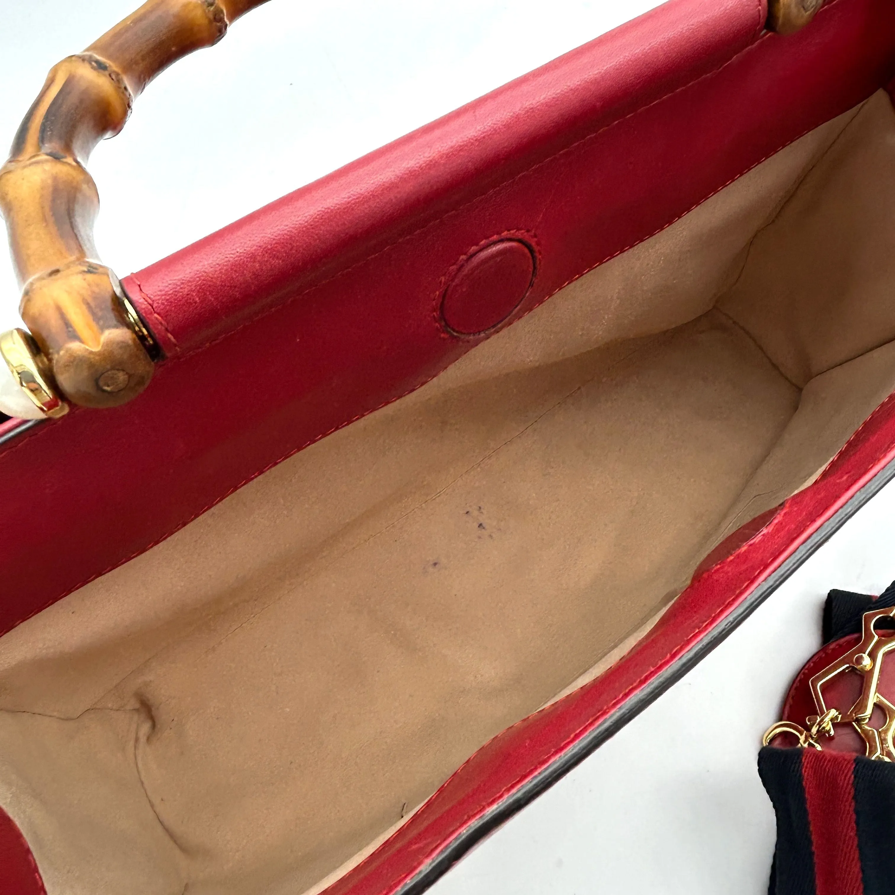 Gucci Faux Pearl Nymphaea - Red Handle Bags, Handbags LA15748