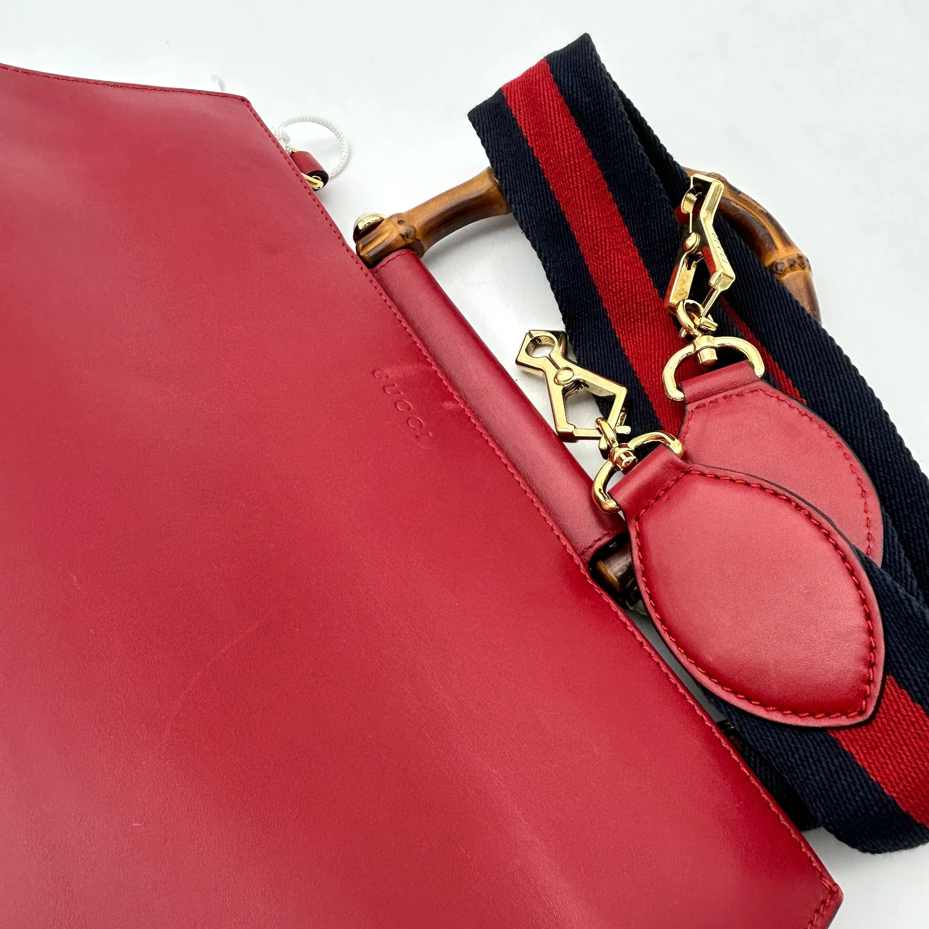 Gucci Faux Pearl Nymphaea - Red Handle Bags, Handbags LA15748