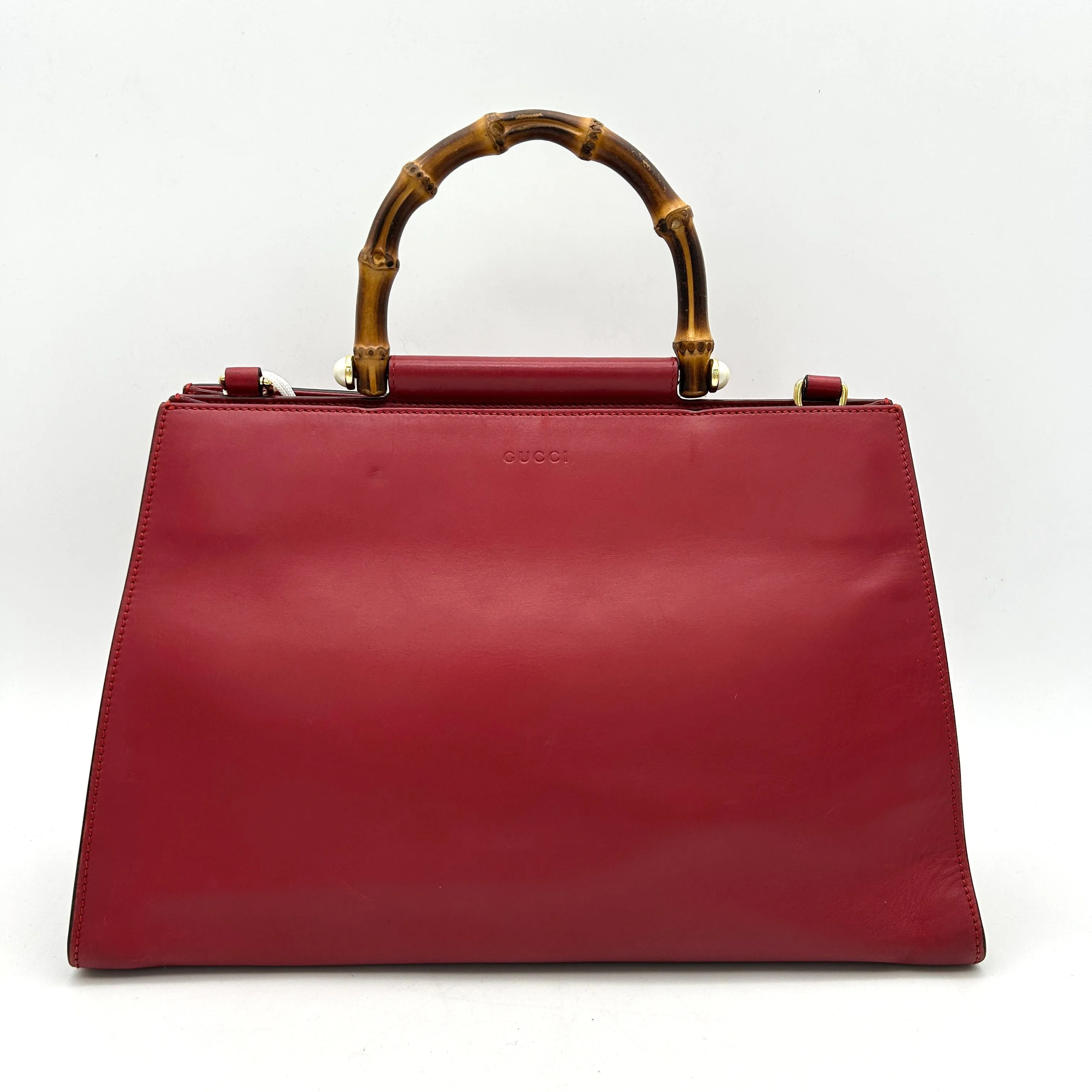 Gucci Faux Pearl Nymphaea - Red Handle Bags, Handbags LA15748