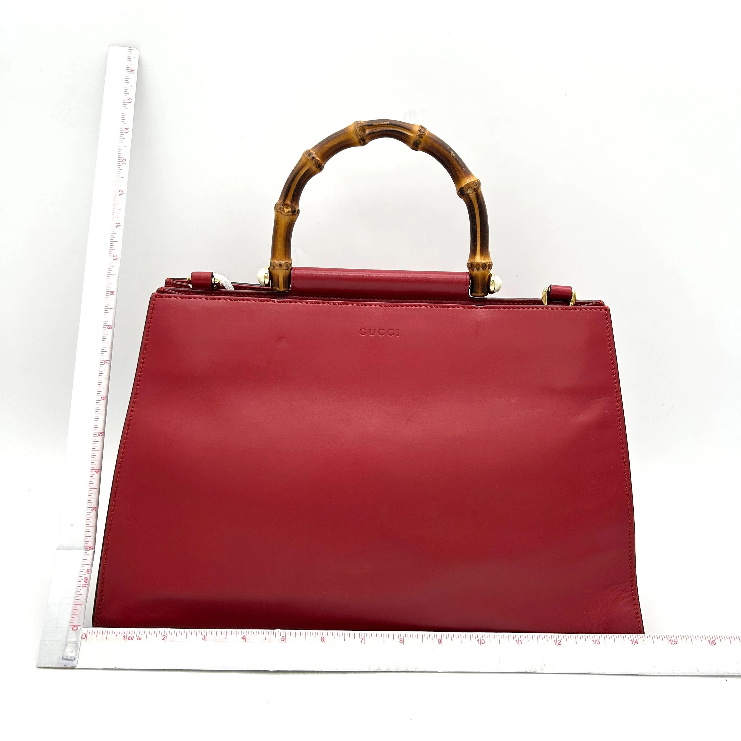 Gucci Faux Pearl Nymphaea - Red Handle Bags, Handbags LA15748
