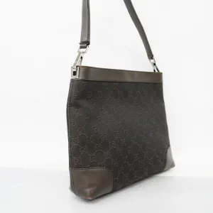 Gucci  GG Canvas Shoulder Bag 143745 Women's Shoulder Bag Brown