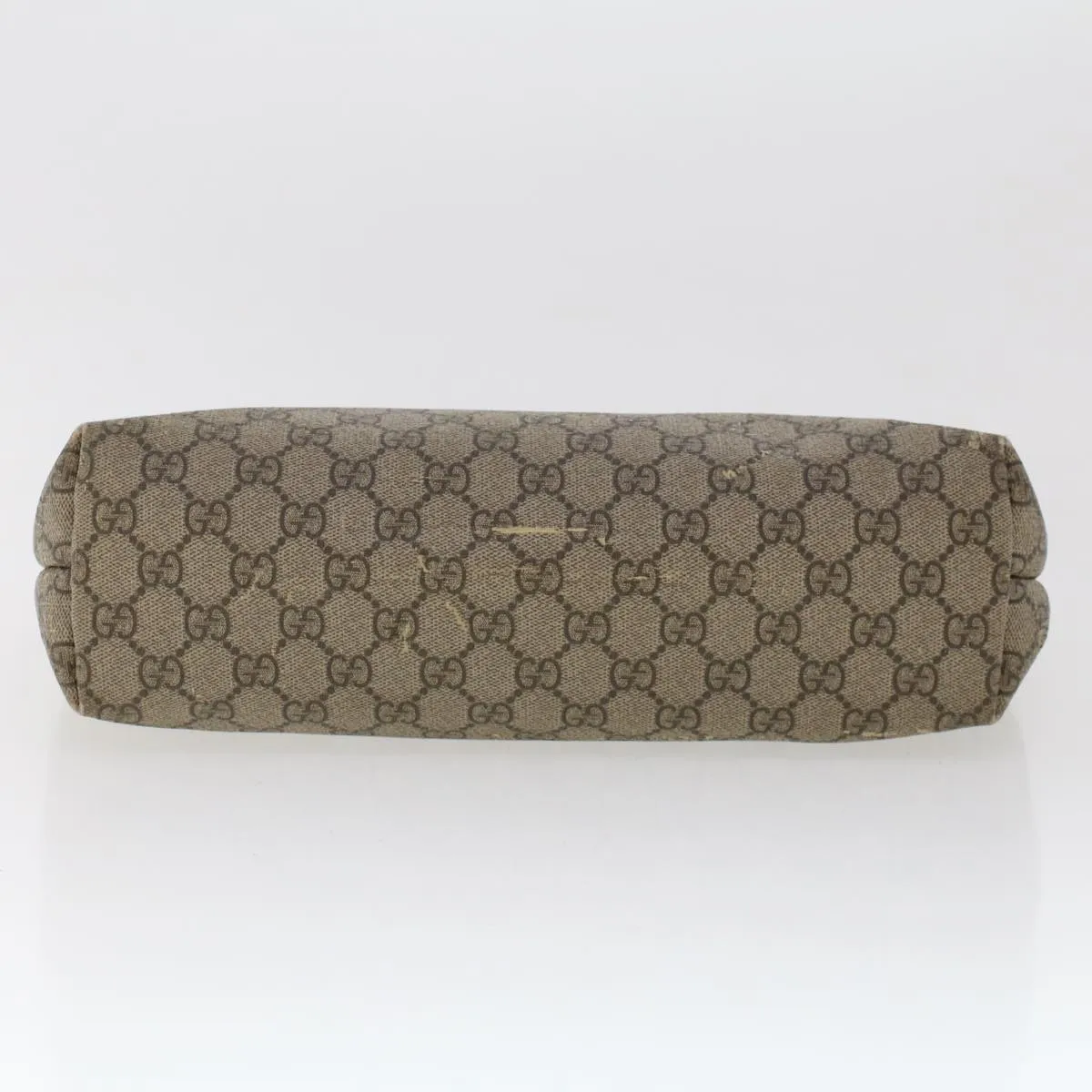 Gucci GG Canvas Tote Bag PVC Leather Beige 211138  ac1991