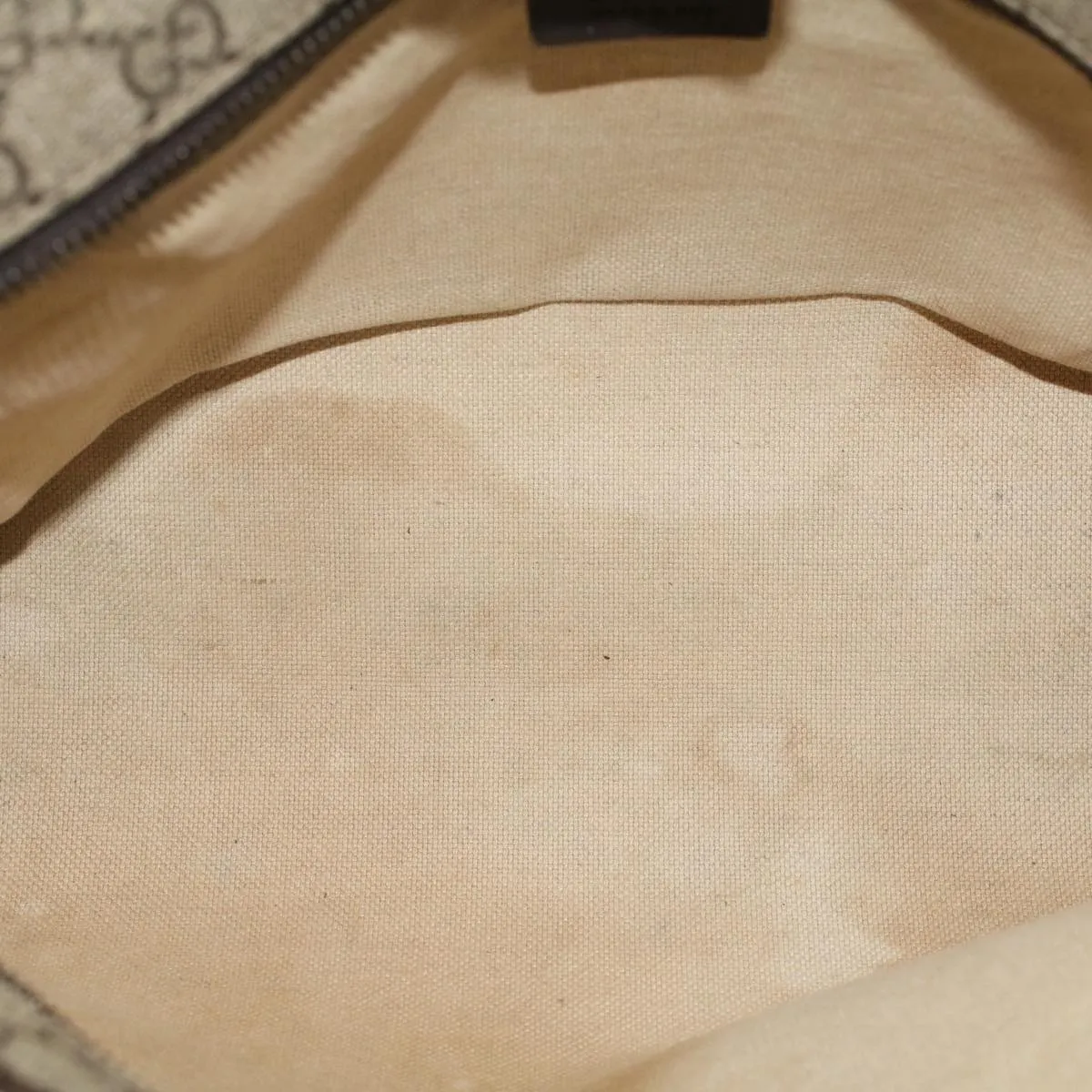 Gucci GG Canvas Tote Bag PVC Leather Beige 211138  ac1991