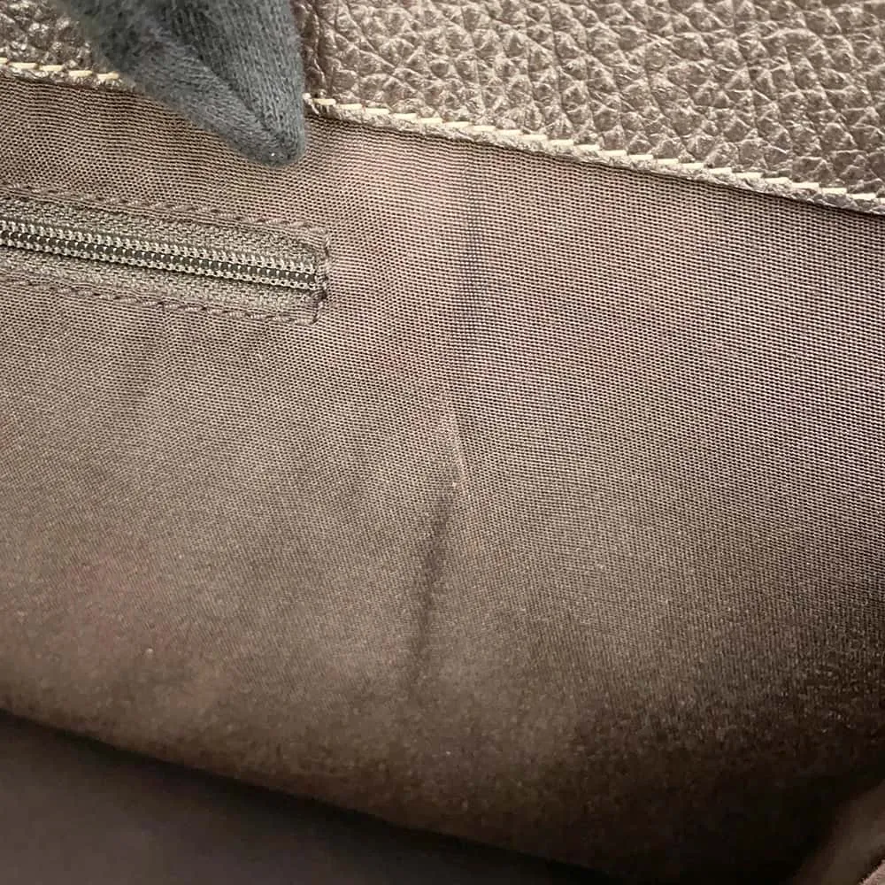 Gucci GG Crystal Bamboo Tassel Tote Bag Brown/Beige 354665 PVC Coated Canvas Leather