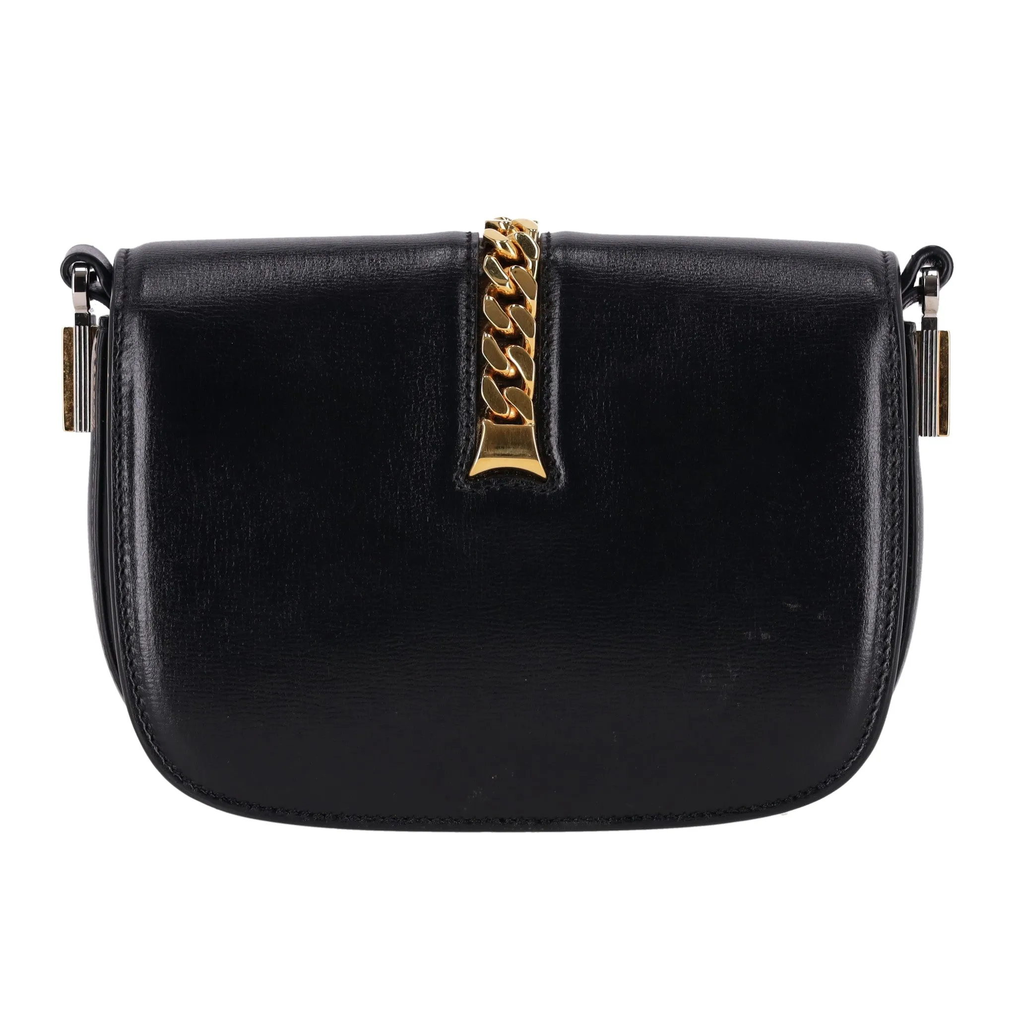 Gucci Leather Sylvie 1969 Mini Flap Messenger Bag