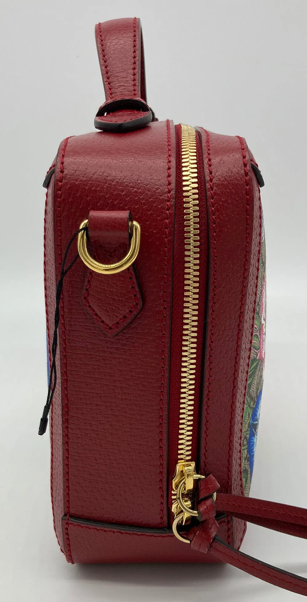 Gucci Ophidia GG Supreme Flora Small Zip Around Camera Bag-NEW