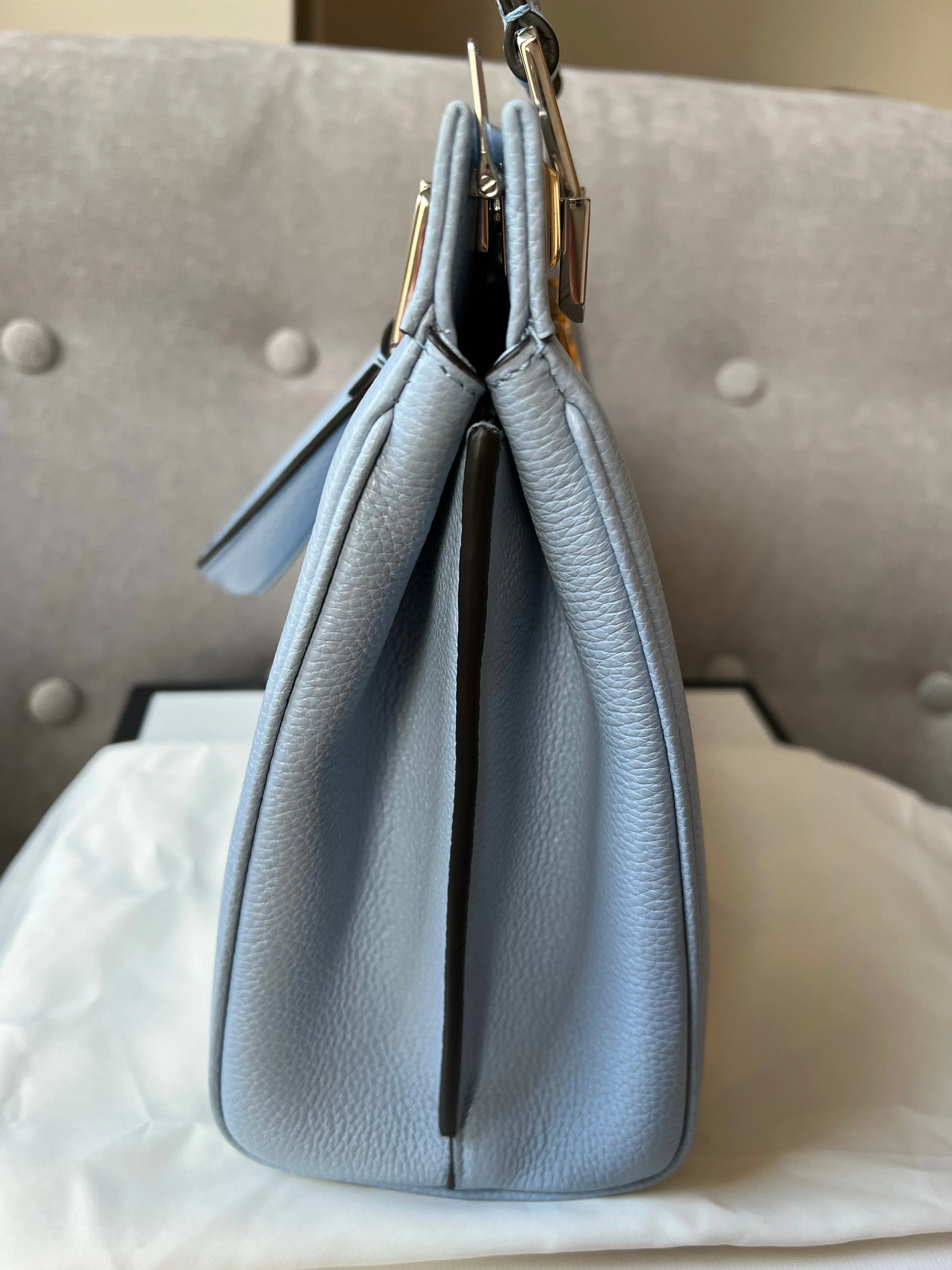 Gucci Pale Blue Medium Zumi Tote (2210)