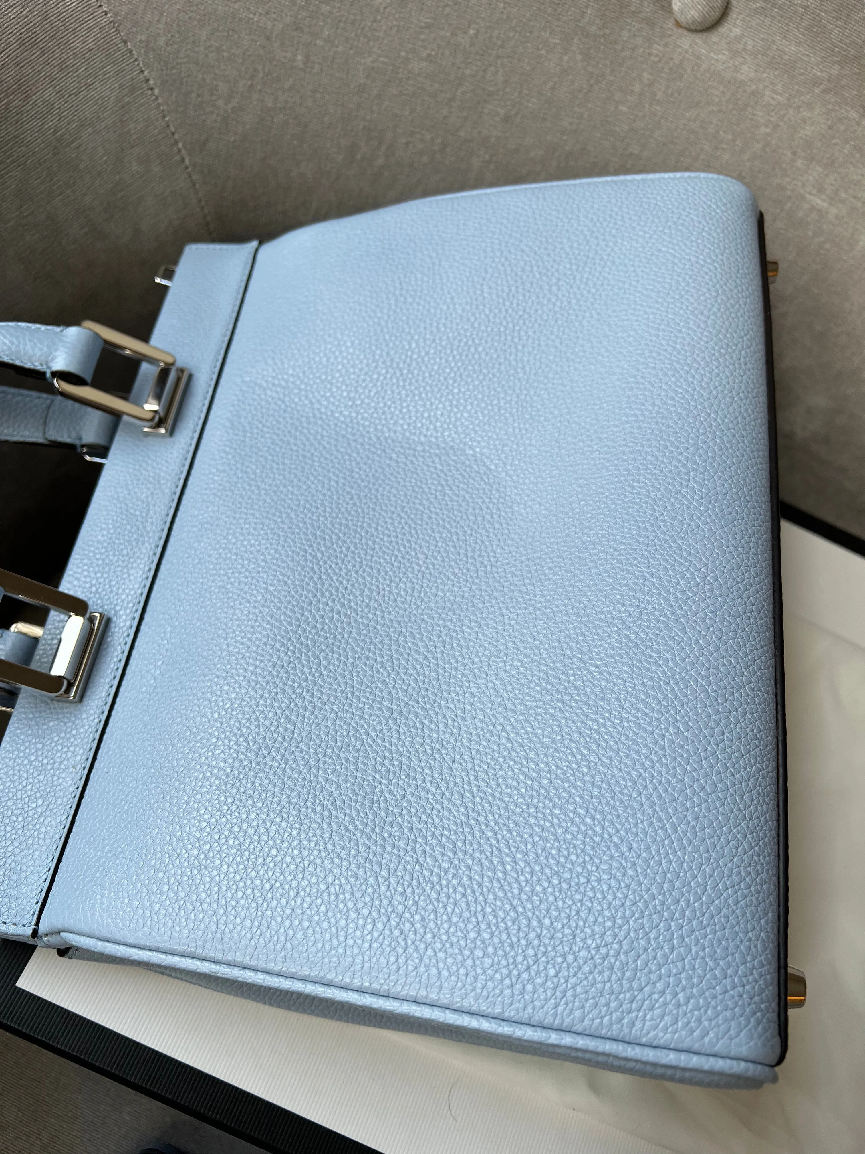Gucci Pale Blue Medium Zumi Tote (2210)