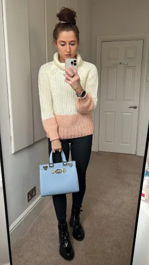 Gucci Pale Blue Medium Zumi Tote (2210)