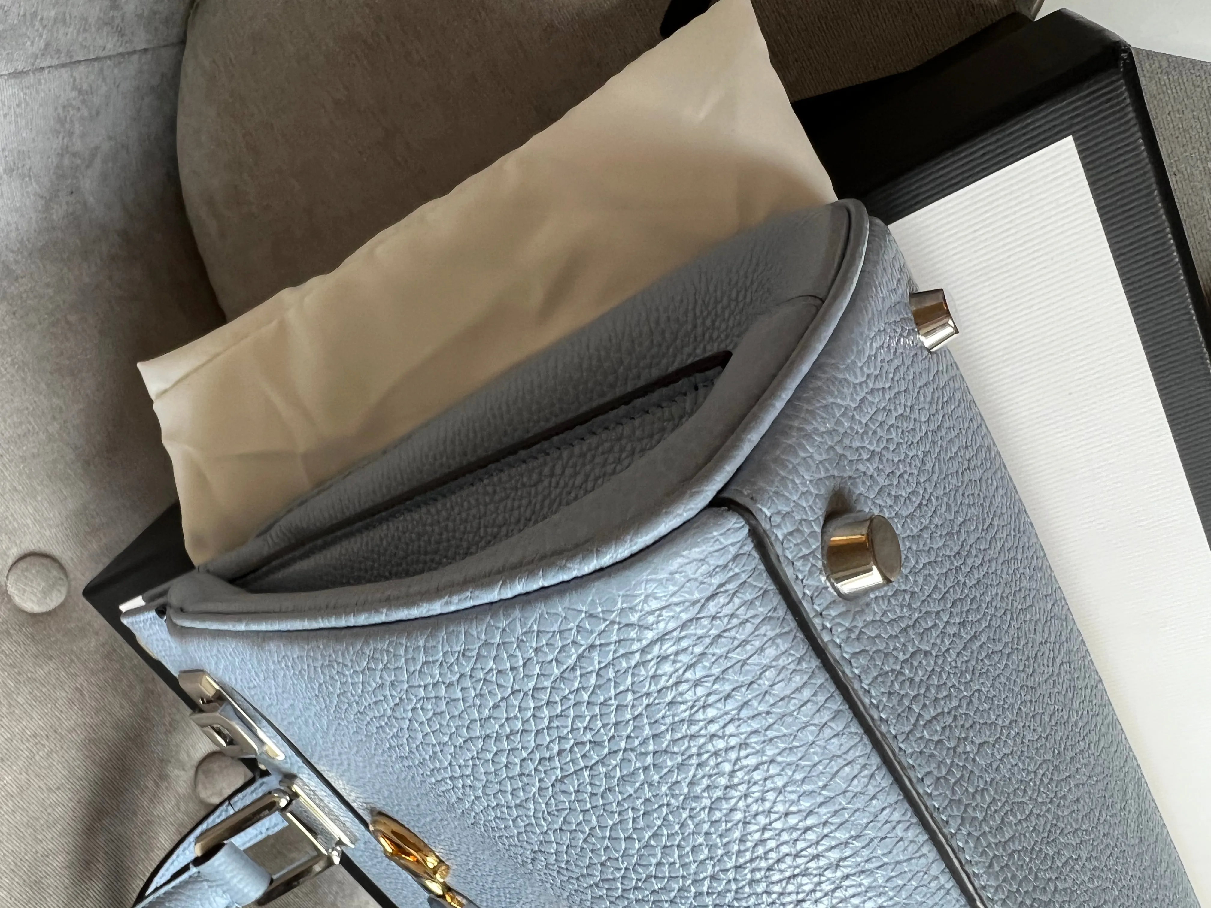 Gucci Pale Blue Medium Zumi Tote (2210)