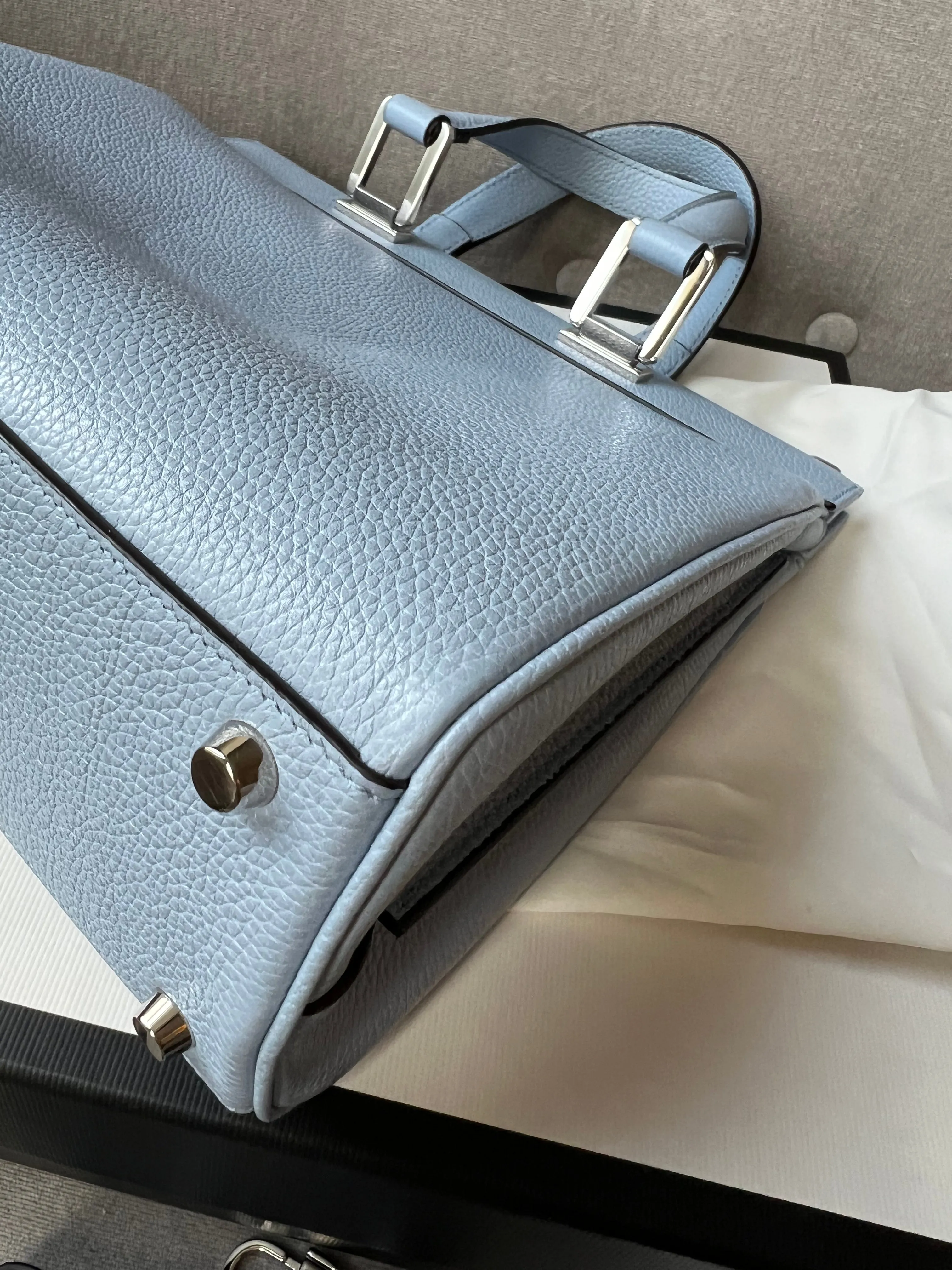 Gucci Pale Blue Medium Zumi Tote (2210)