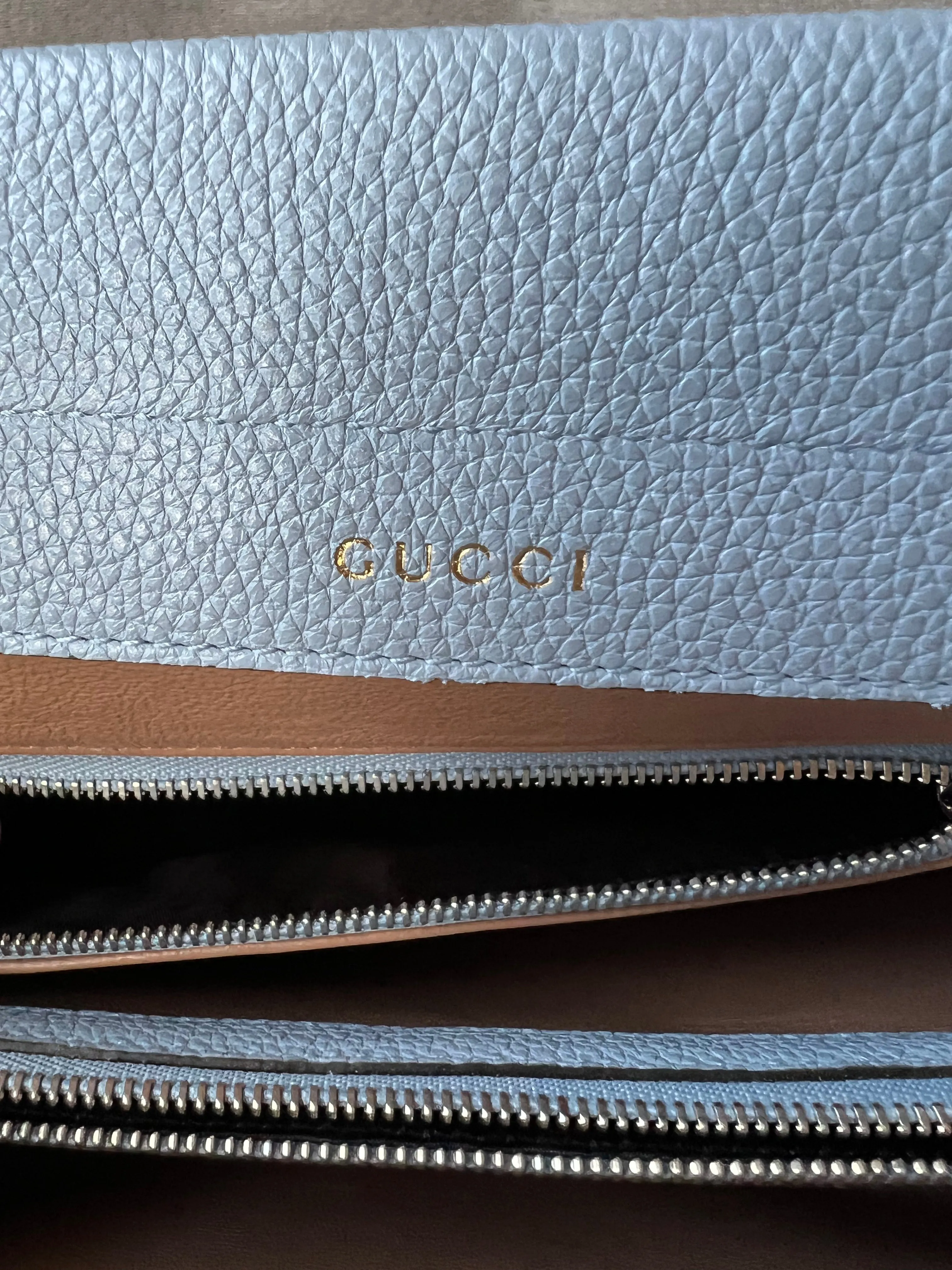 Gucci Pale Blue Medium Zumi Tote (2210)