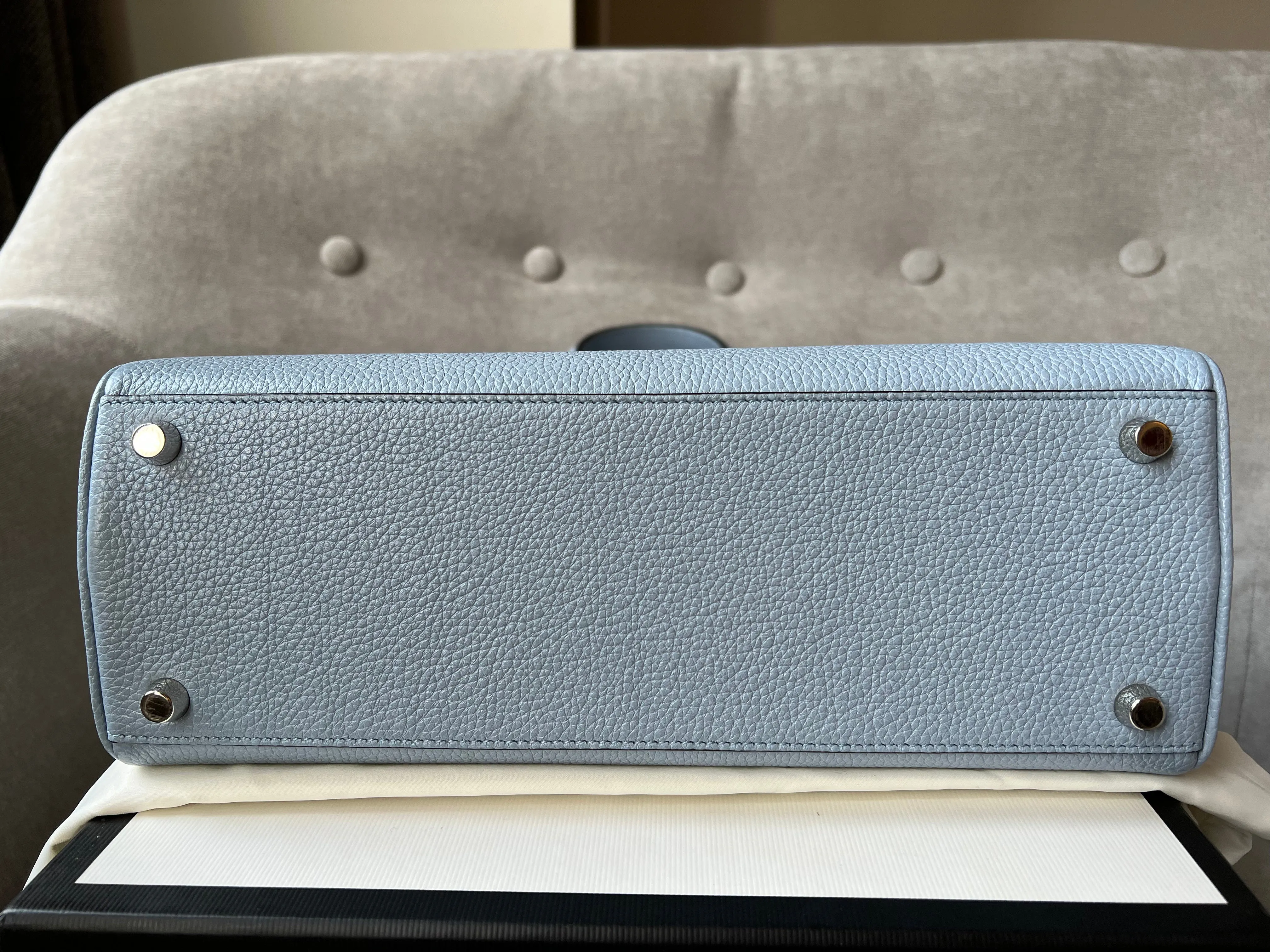Gucci Pale Blue Medium Zumi Tote (2210)
