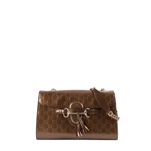 Gucci Shine Guccissima Medium Emily Chain Shoulder Bag