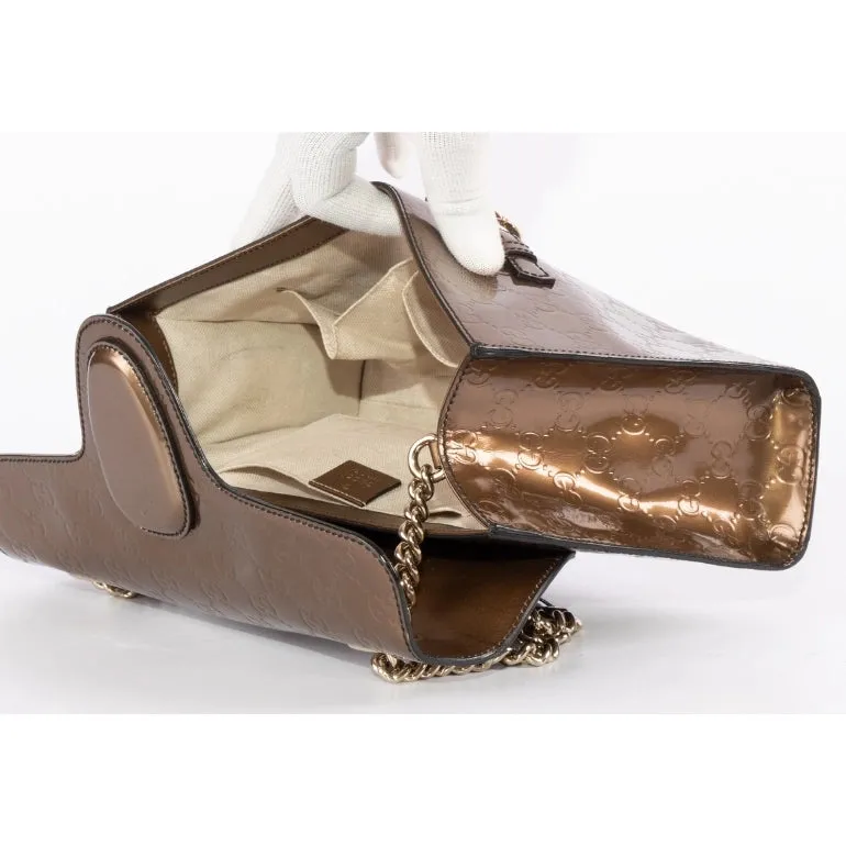 Gucci Shine Guccissima Medium Emily Chain Shoulder Bag