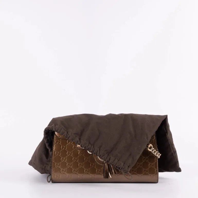 Gucci Shine Guccissima Medium Emily Chain Shoulder Bag
