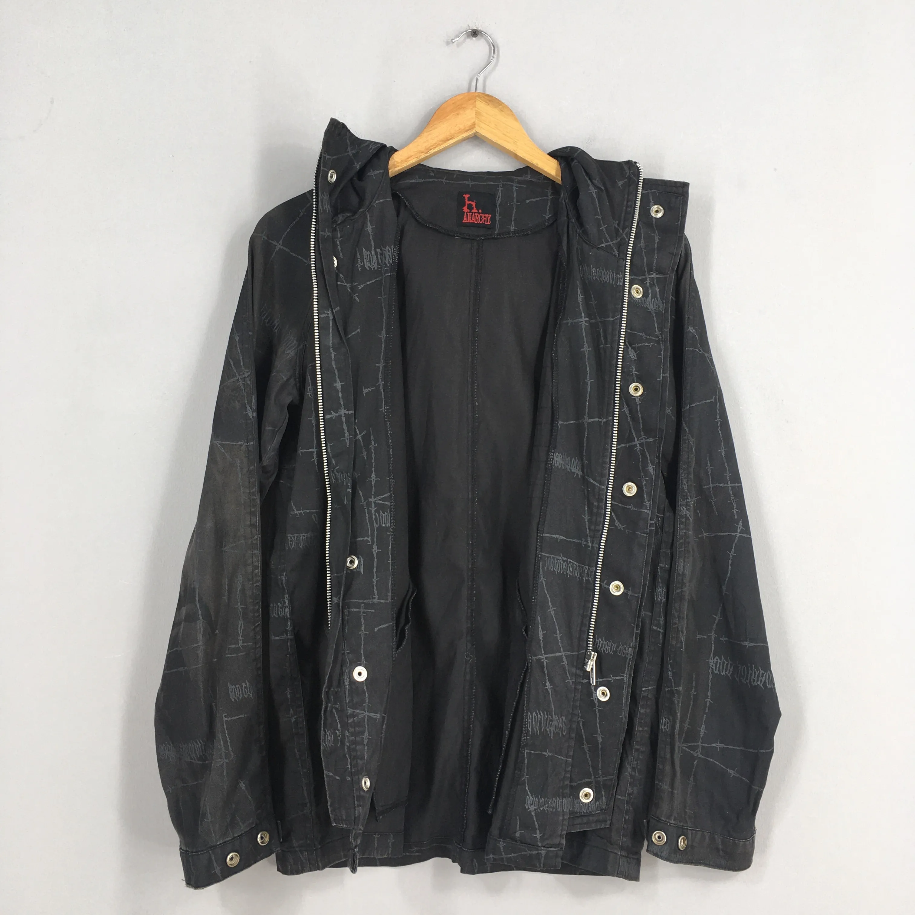 H Anarchy Seditionaries' Hoodie Black Jacket Medium