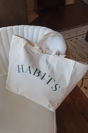 Habits Oversized Canvas Tote