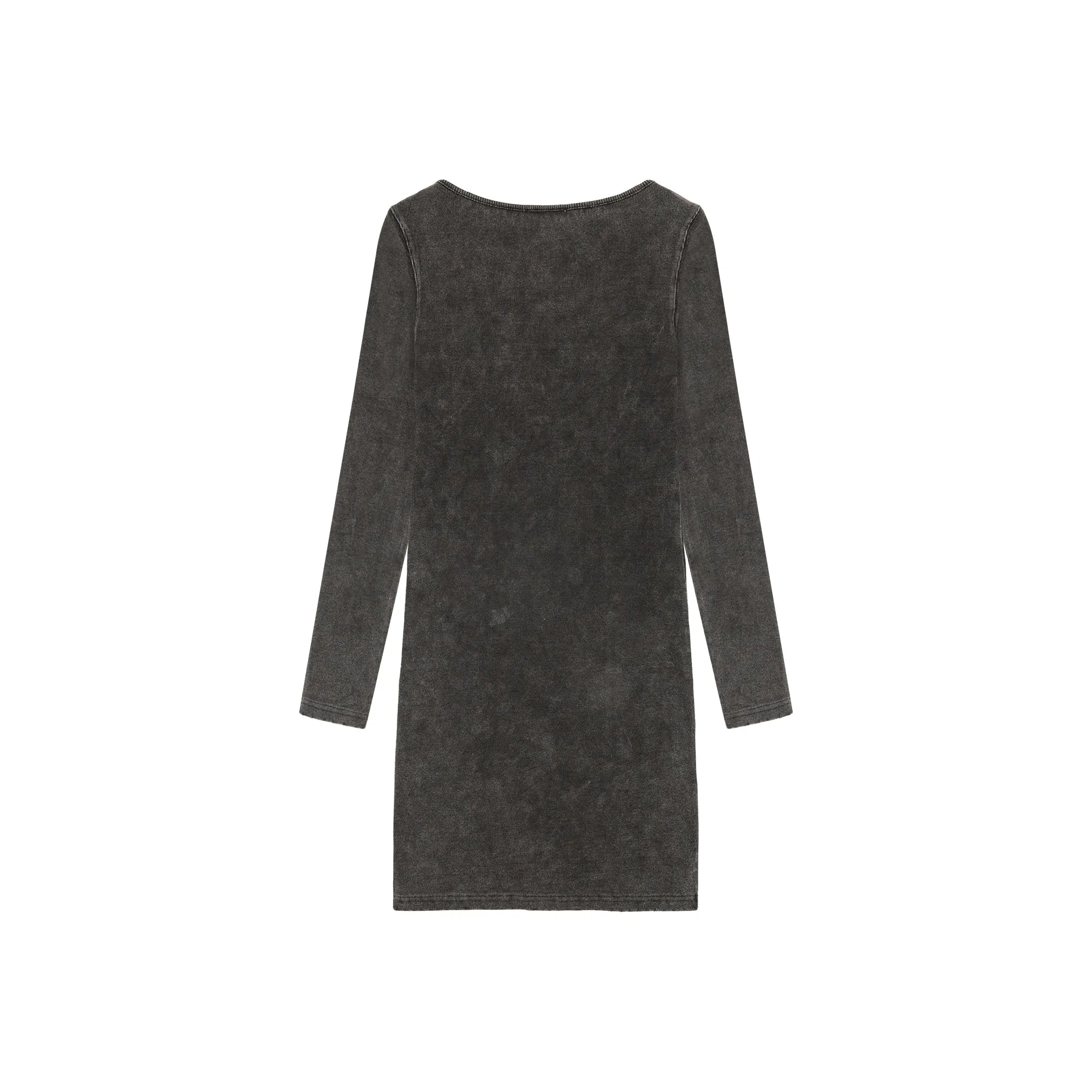 Half Zip Up Long Sleeve Mini Dress