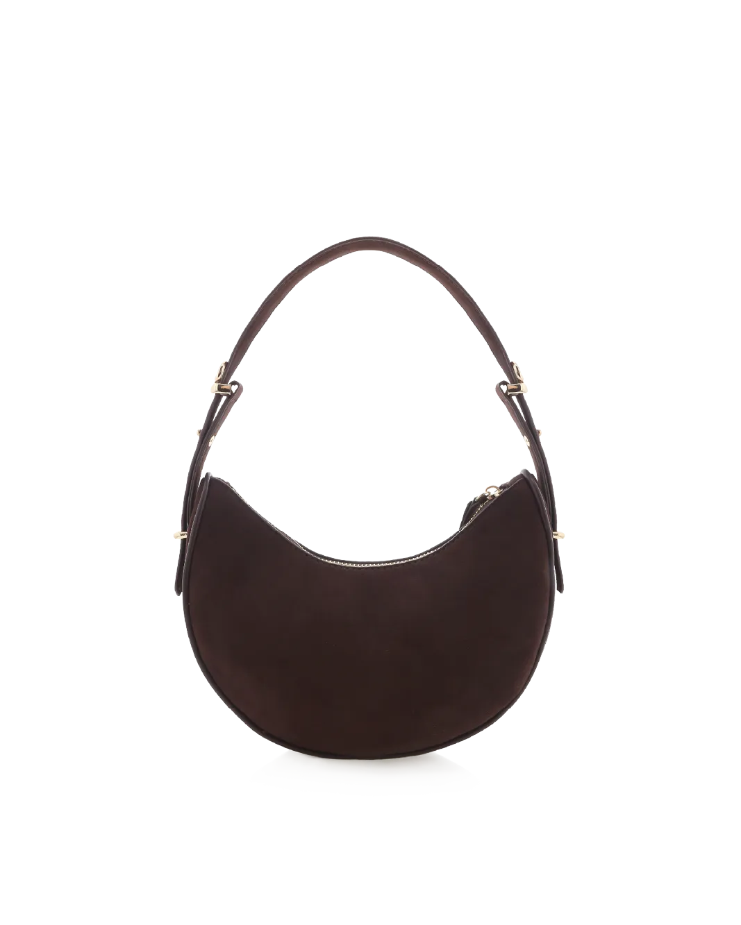 HALO SHOULDER BAG - CHOCOLATE SUEDE
