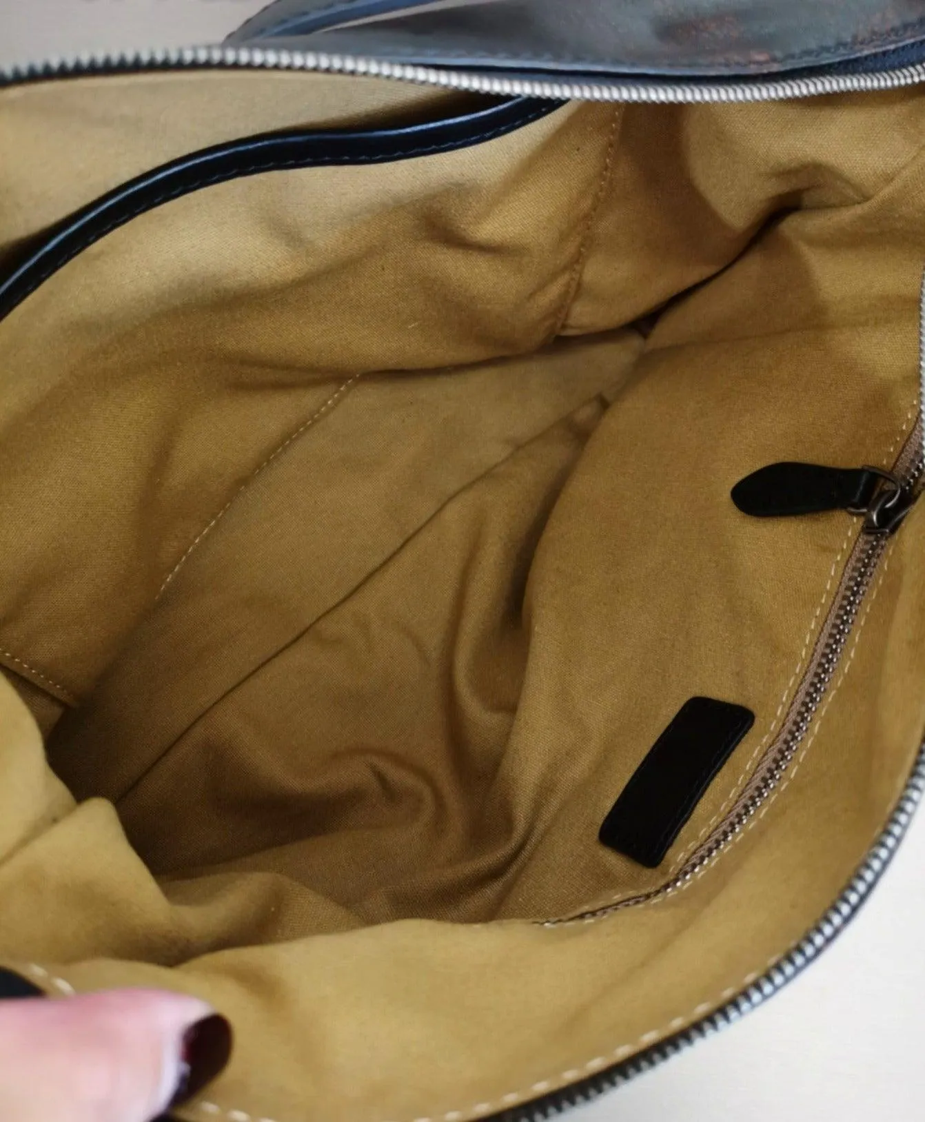 Handcrafted Luxurious Italian Full Grain Leather Hobo Bag Trio Vibrant