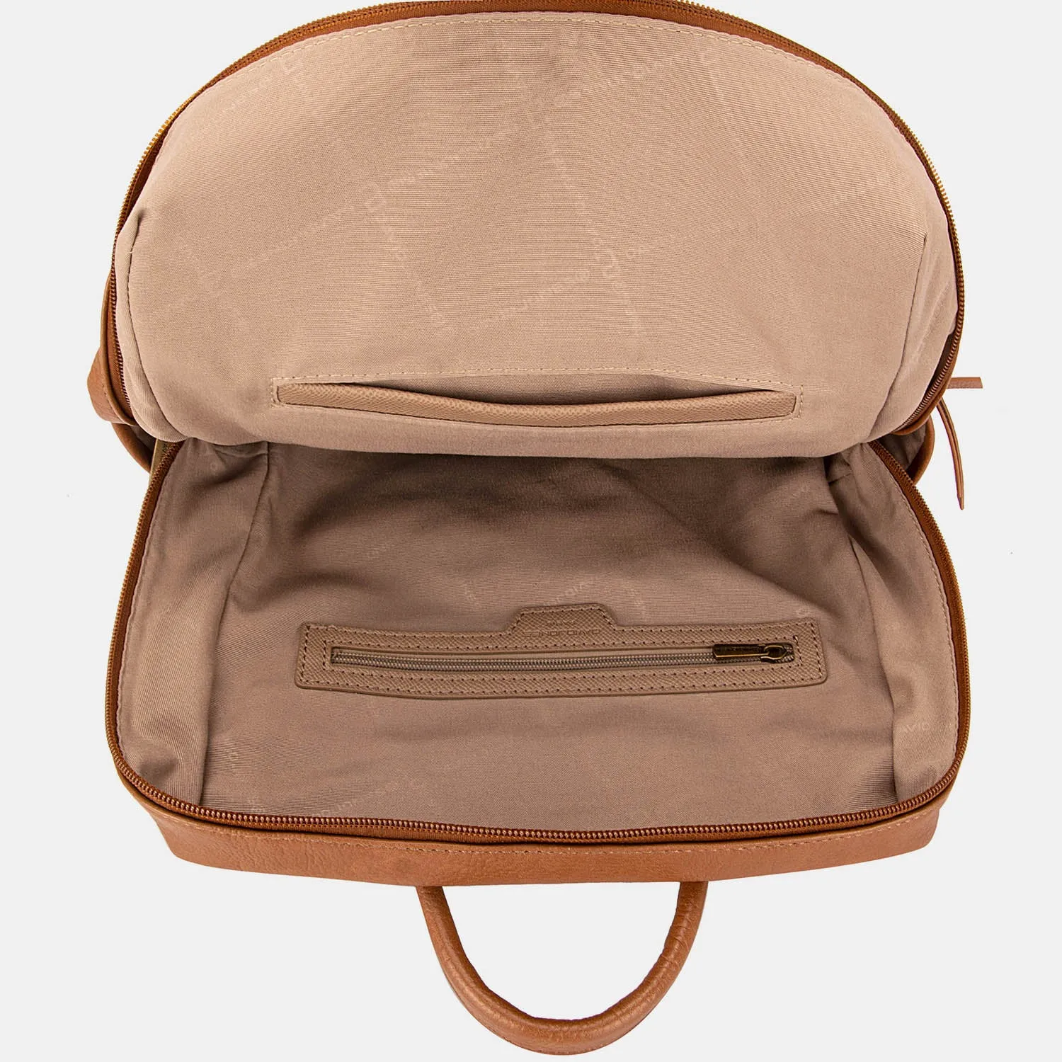 Hazel Blues® |  David Jones PU Leather Backpack Bag