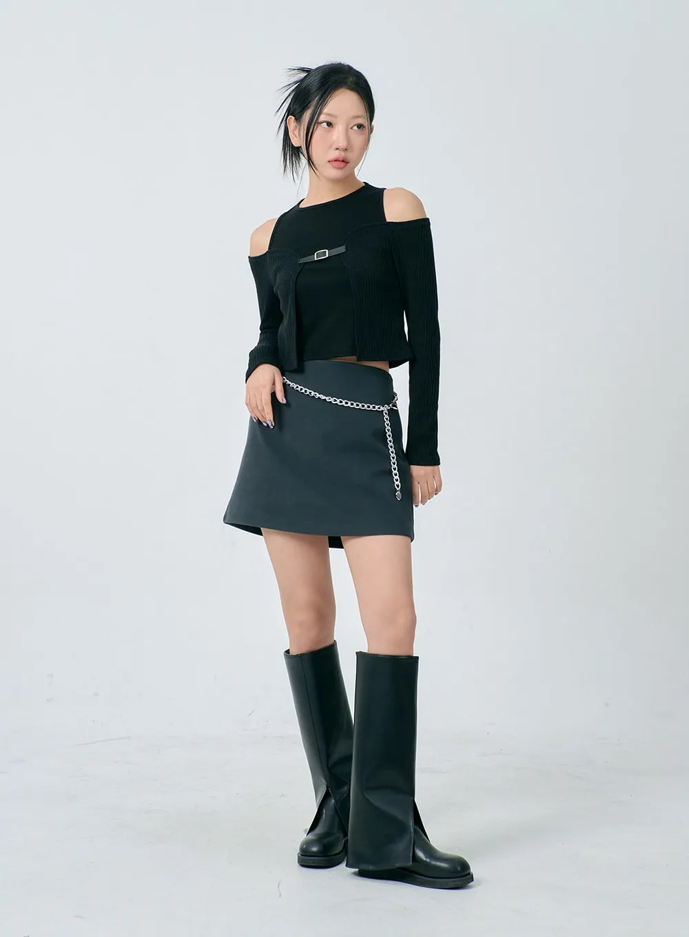 Heart And Padlock Chain Belt BD23