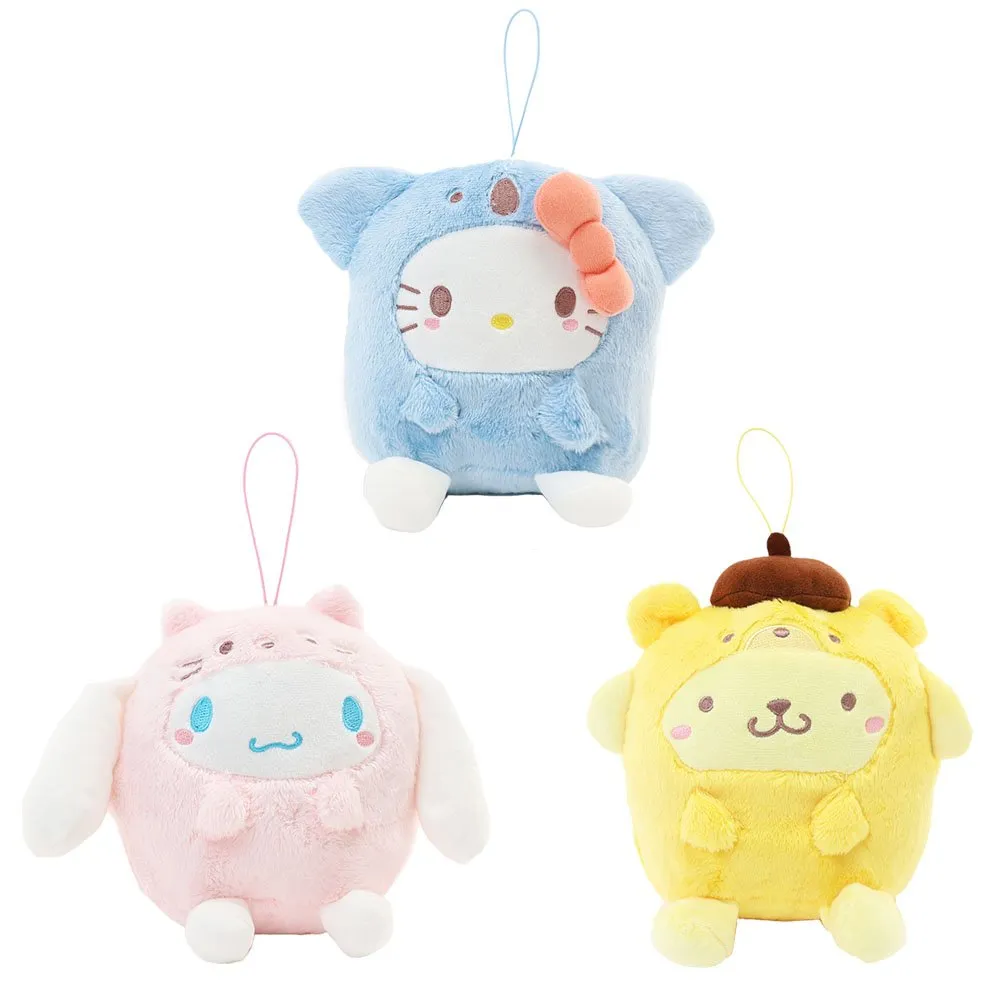 Hello Kitty Animal Costume Plush Keychain