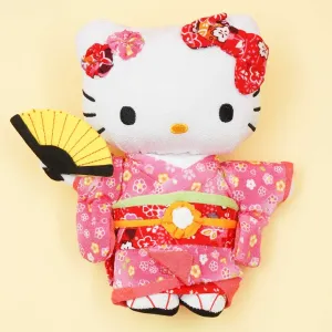 Hello Kitty Chirimen Japanese Doll Plushie - Medium
