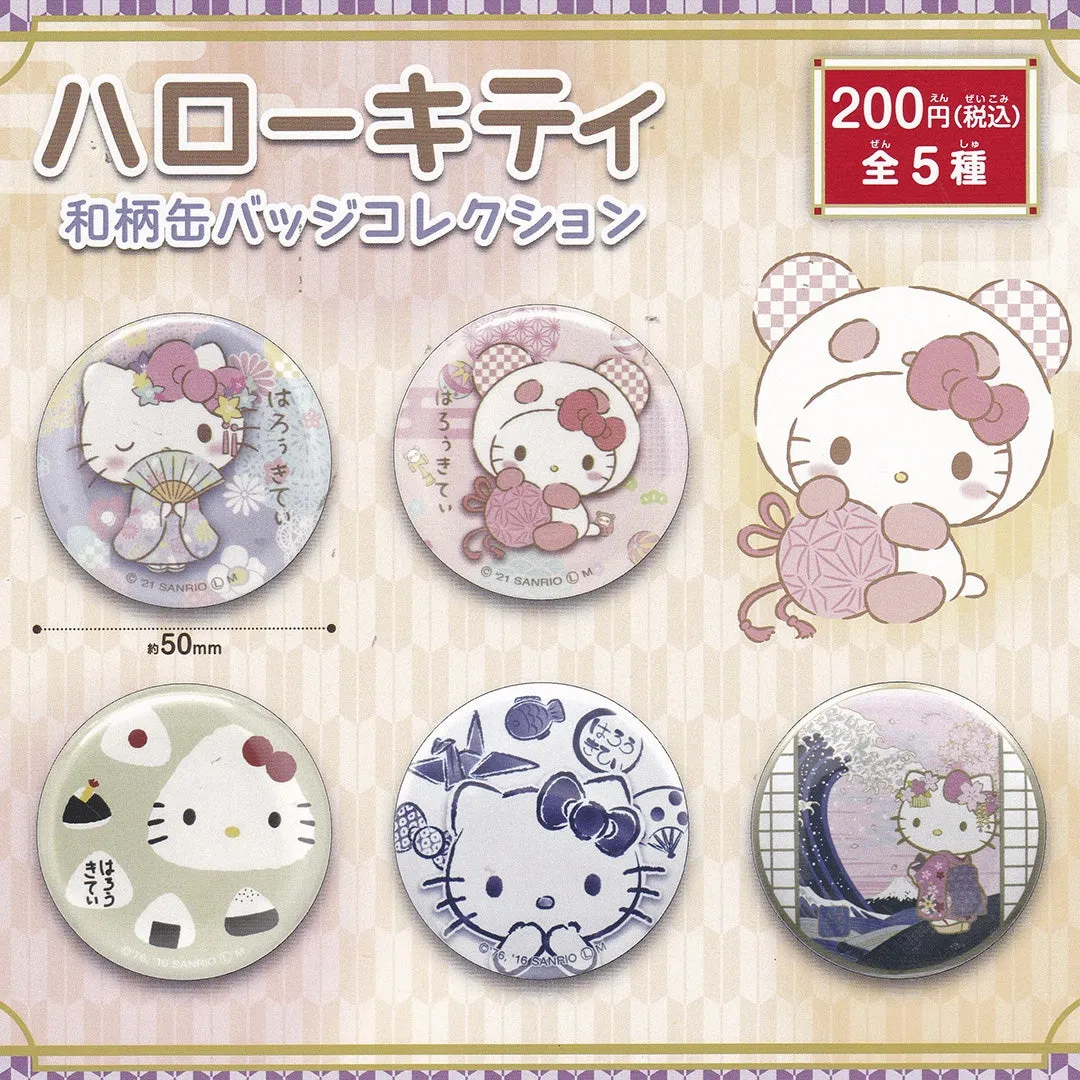 Hello Kitty Japanese Can Badge Gachapon