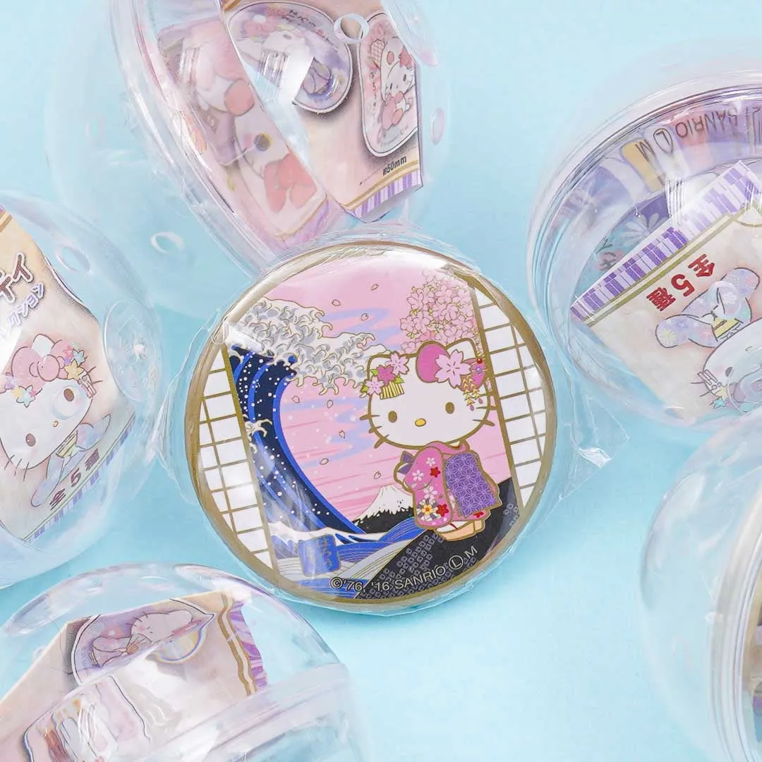 Hello Kitty Japanese Can Badge Gachapon