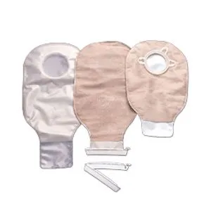 Hollister 3817 Centerpointlock 2-Piece Clamp Closure 11" Drainable Pouch Beige No Filter 38mm 1-1/2"