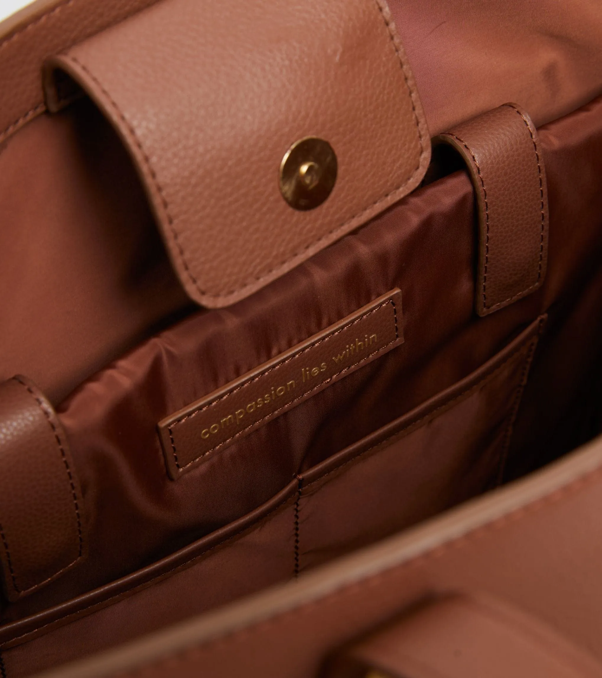 Honor Vegan Bio-Based Bamboo Leather Tote Bag | Brown