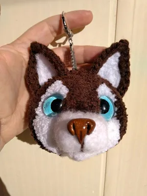 Husky Keychain Dog Bag Charm