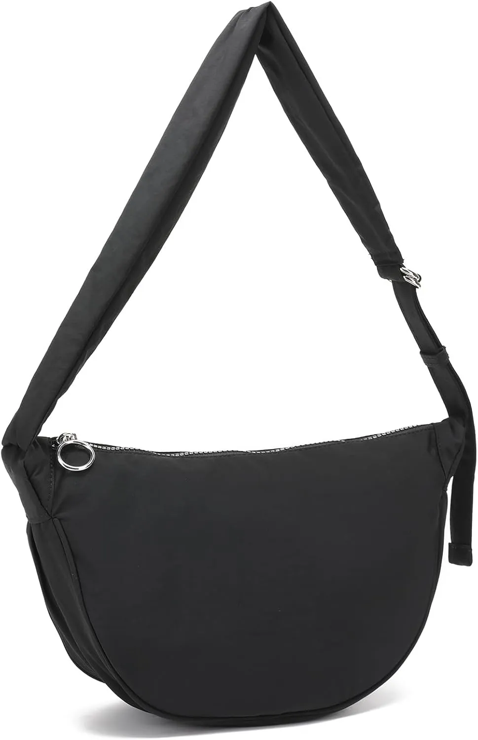 I IHAYNER Small Nylon Crescent Bag for Women Lightweight Crossbody Purse Casual Shoulder Bags