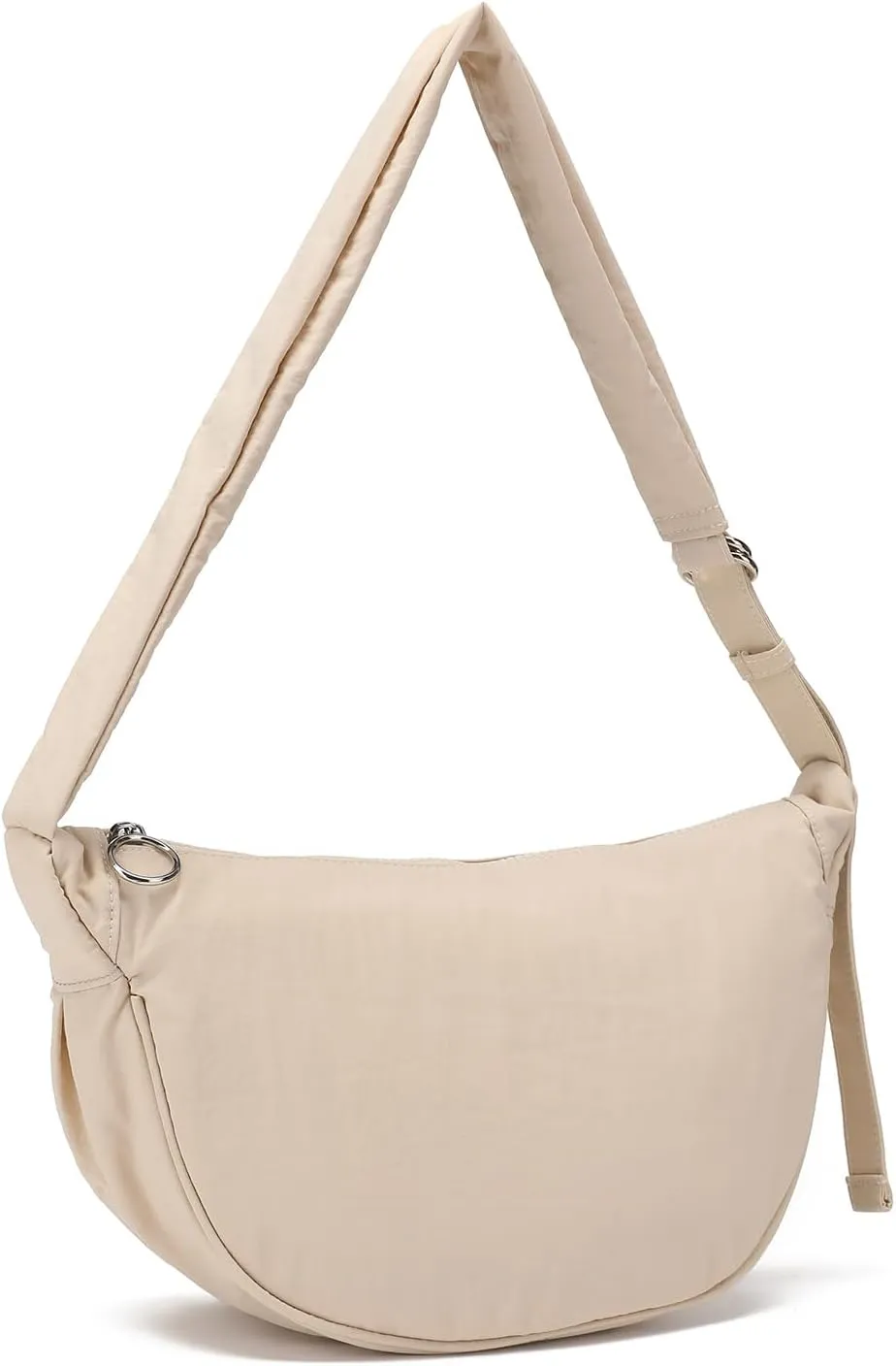 I IHAYNER Small Nylon Crescent Bag for Women Lightweight Crossbody Purse Casual Shoulder Bags