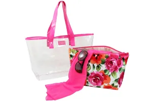 Jacki Designs' Tropicana Tote Bag Set (2 Piece Set)