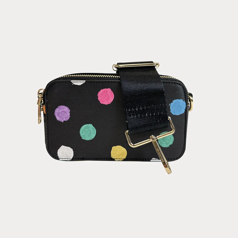 Jamie Polka Dot Camera Crossbody Bag