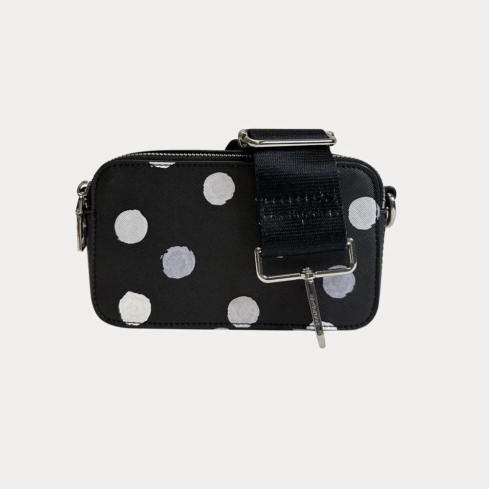 Jamie Polka Dot Camera Crossbody Bag
