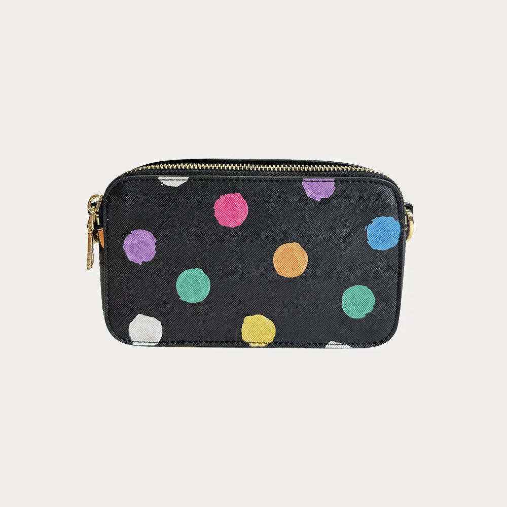 Jamie Polka Dot Camera Crossbody Bag