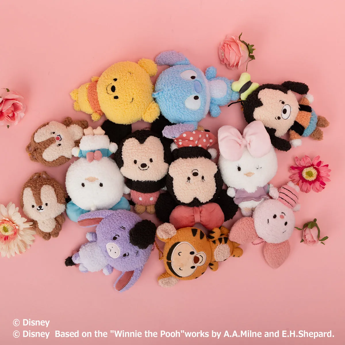 Japan Exclusive - Mickey Mouse "YULULUN Fluffy!" Plush Keychain (Release Date: Aug 25, 2024)