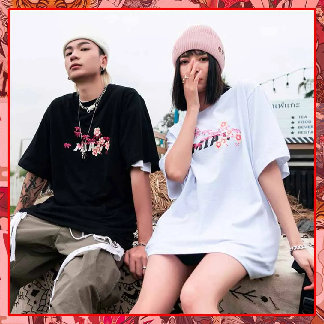 Japanese crane shirt