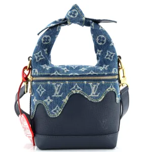 Japanese Cruiser Handbag Monogram Denim and Taurillon Leather