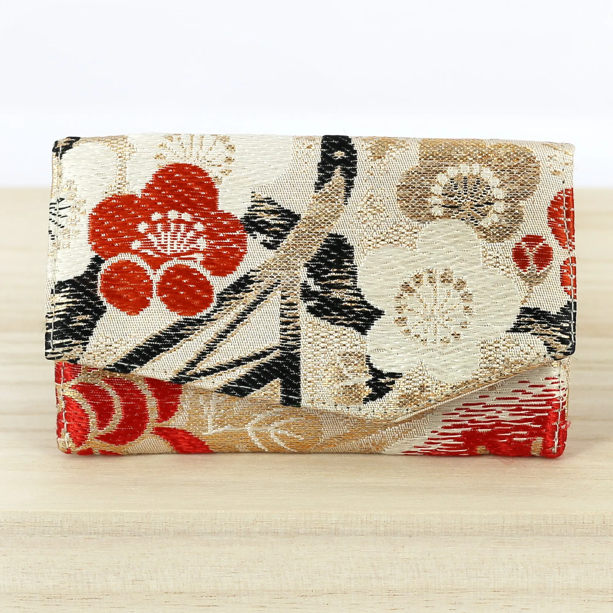 Japanese Kimono Card Holder | Upcycled from vintage textiles