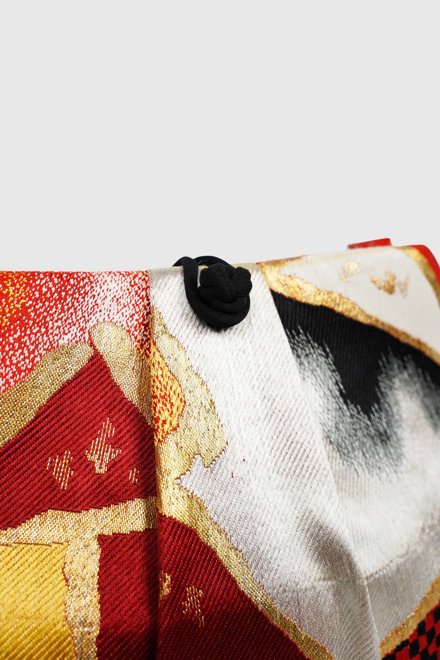 Japanese Obi Silk Brocade for a Contemporary Clutch Bag