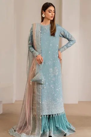 Jazmin - EMBROIDERED RAW SILK UR 7013 Luxury Embroidered Wedding Formals Edit
