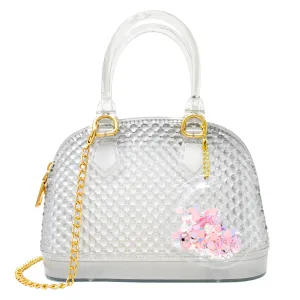 Jelly Bead Bowling Bag in Clear