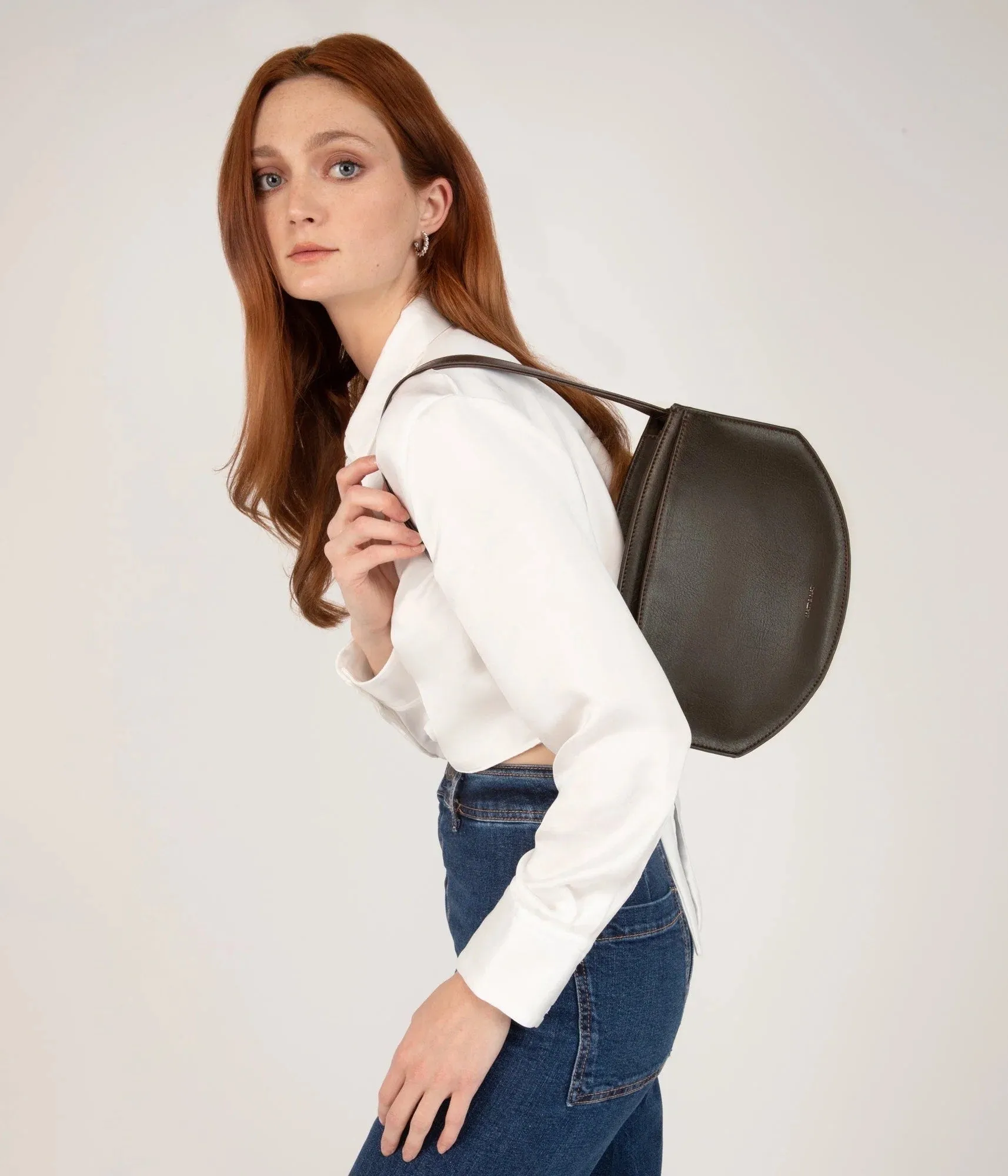 JENINE Vegan Shoulder Bag Espresso