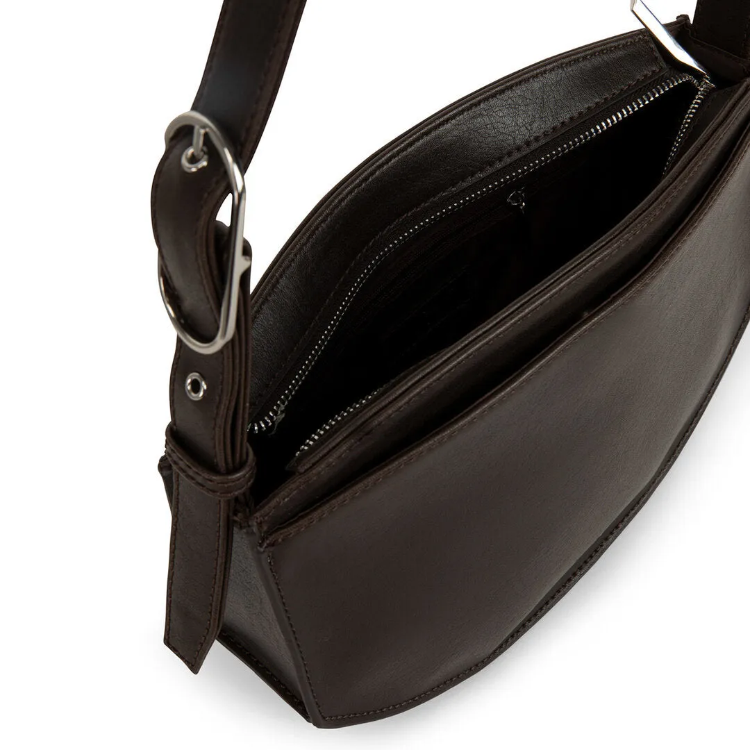 JENINE Vegan Shoulder Bag Espresso